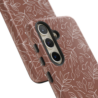 Falling Leaves in Hazelnut Mocha Samsung Galaxy Case