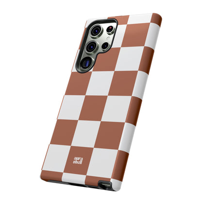 Checkers in Terracotta Samsung Galaxy Case