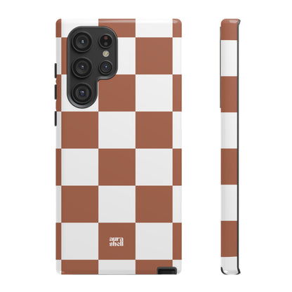 Checkers in Terracotta Samsung Galaxy Case