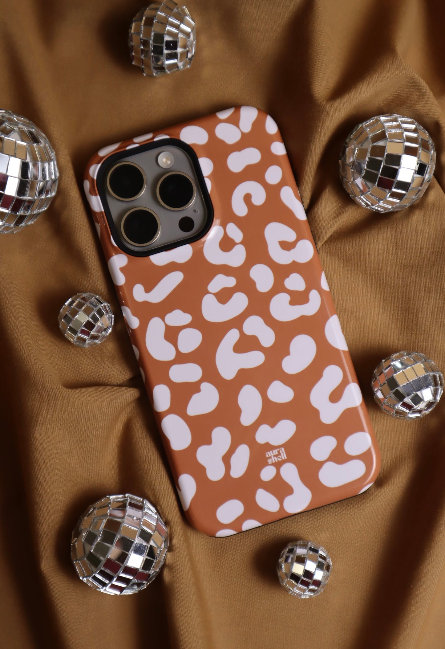 Cheetah Girl in Terracotta iPhone Case - Aura Shell