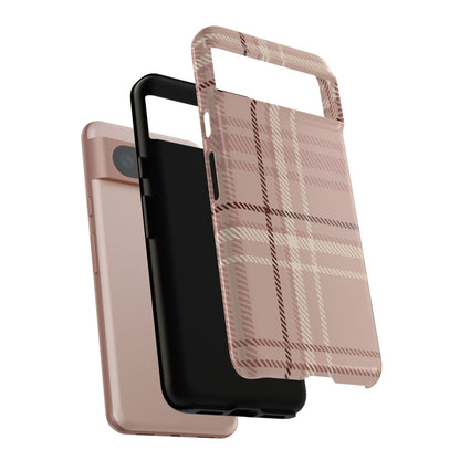 Plaid in Vanilla Iced Latte Google Pixel Case