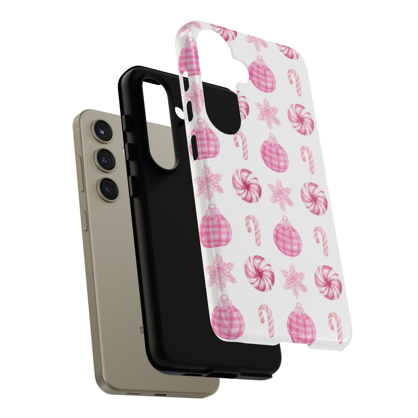 Pink Christmas Samsung Galaxy Phone Case - Aura Shell