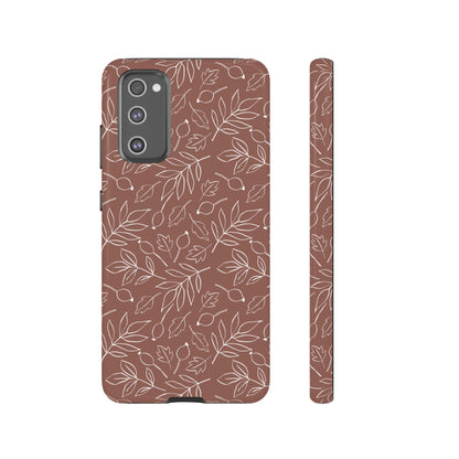 Falling Leaves in Hazelnut Mocha Samsung Galaxy Case