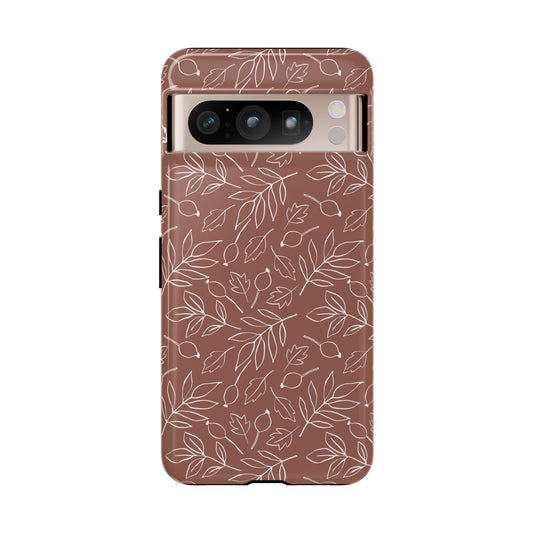 Falling Leaves in Hazelnut Mocha Google Pixel Case