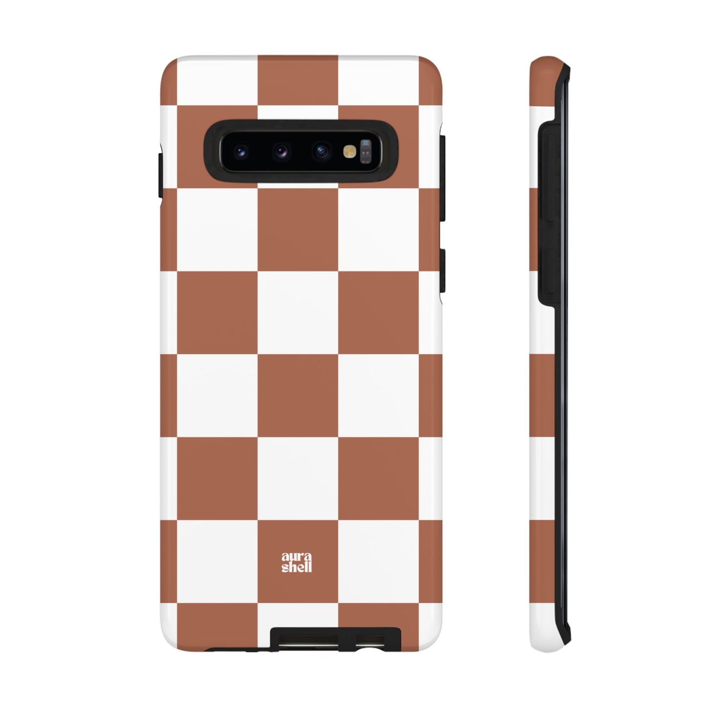 Checkers in Terracotta Samsung Galaxy Case