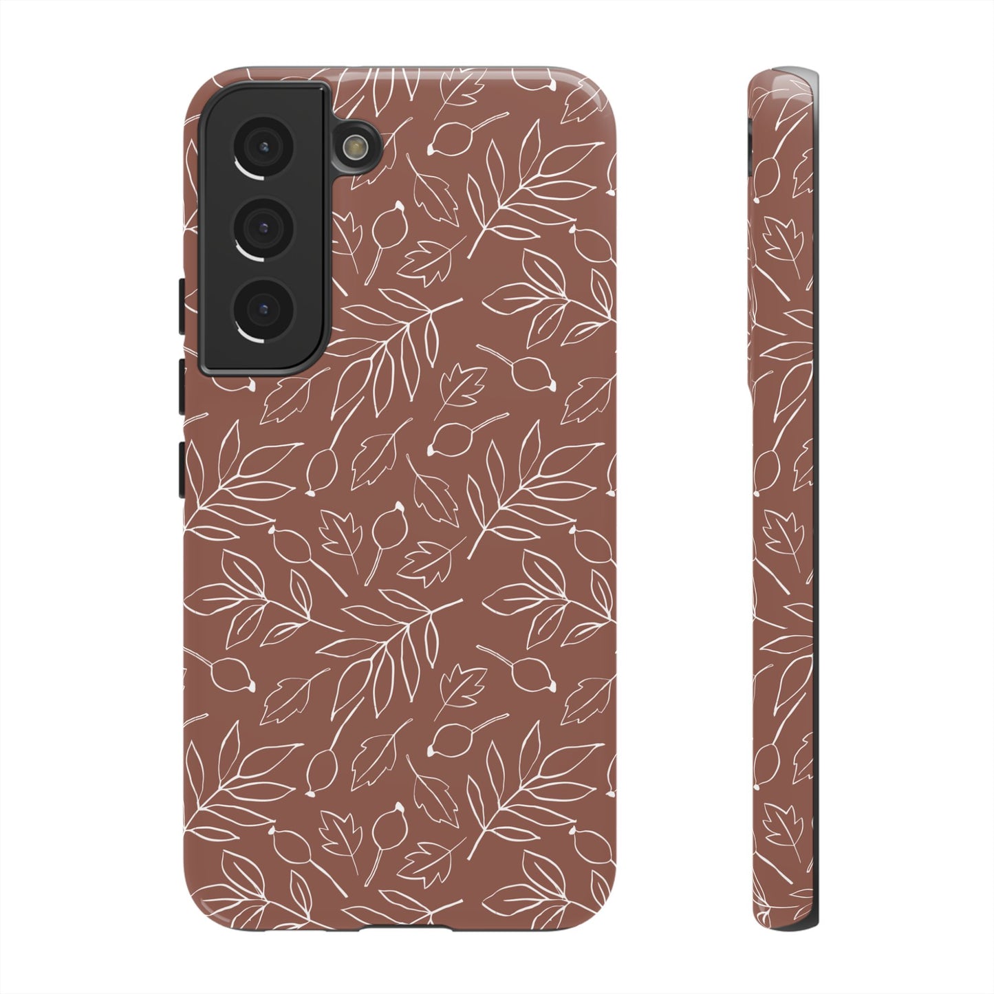 Falling Leaves in Hazelnut Mocha Samsung Galaxy Case