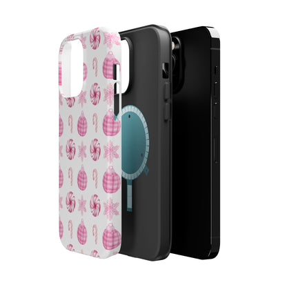 Pink Christmas iPhone Case - Aura Shell