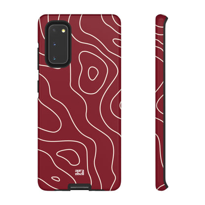 Minimalist in Red Wine Samsung Galaxy Case