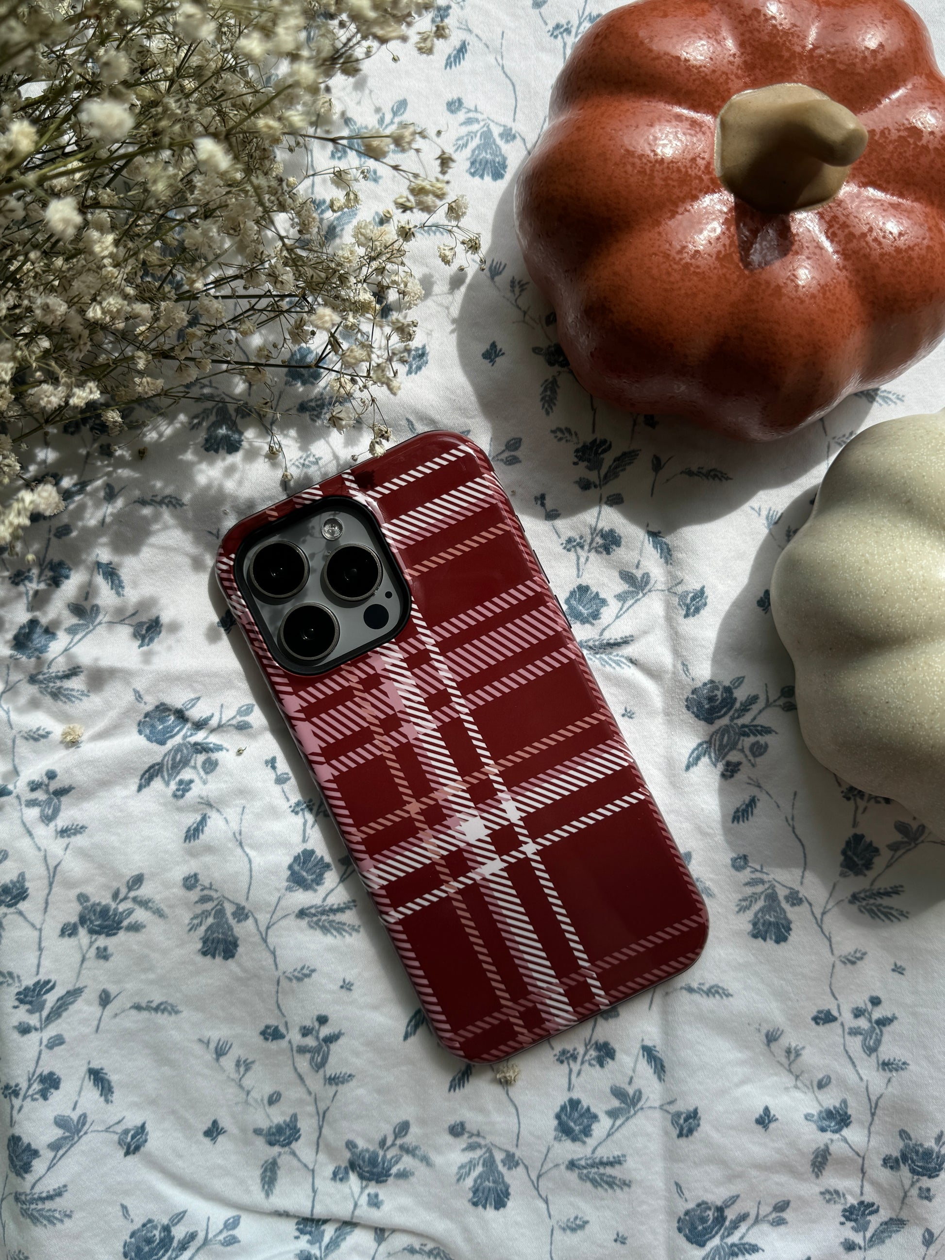 Plaid in Black Coffee iPhone Case - Aura Shell