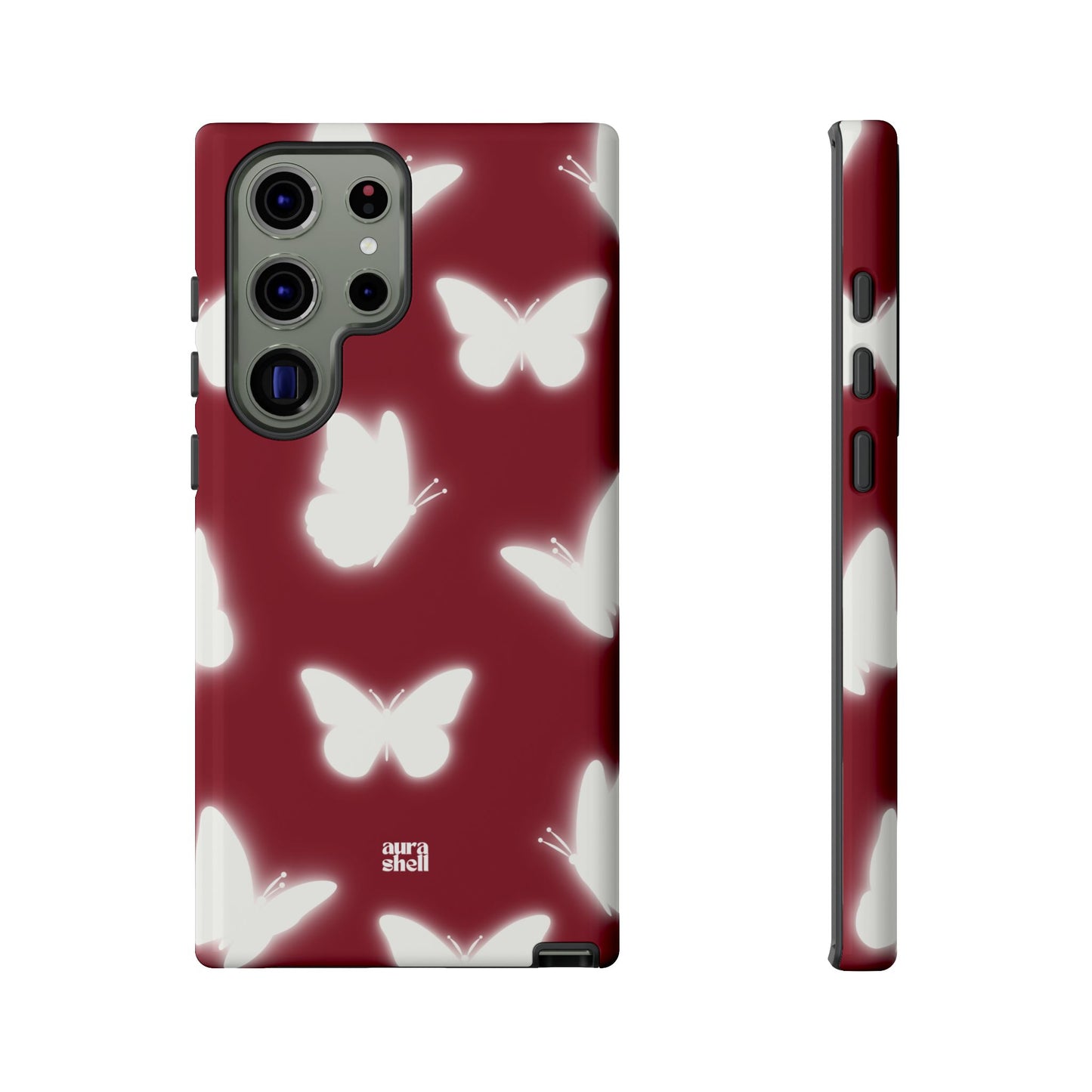 Butterflies in Red Wine Samsung Galaxy Case