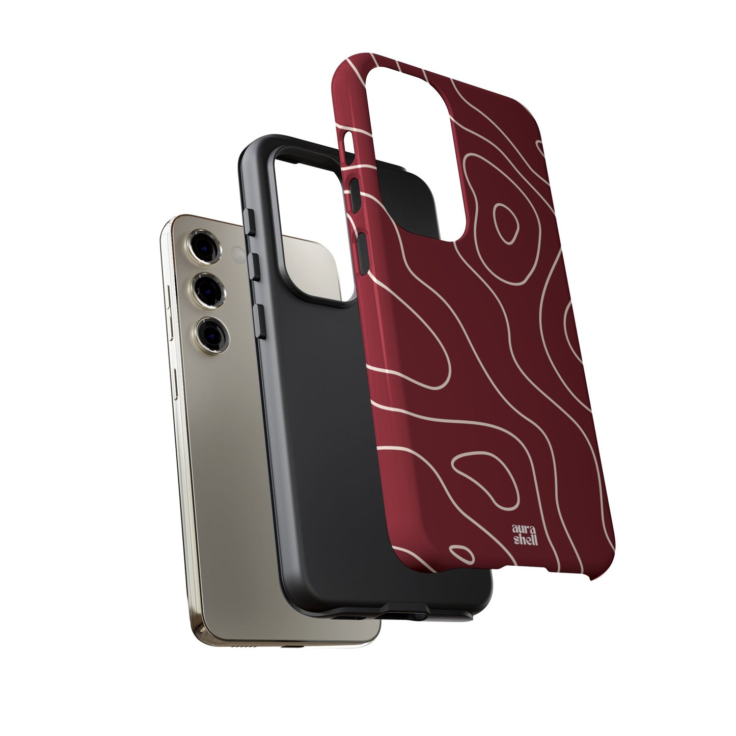 Minimalist in Red Wine Samsung Galaxy Case