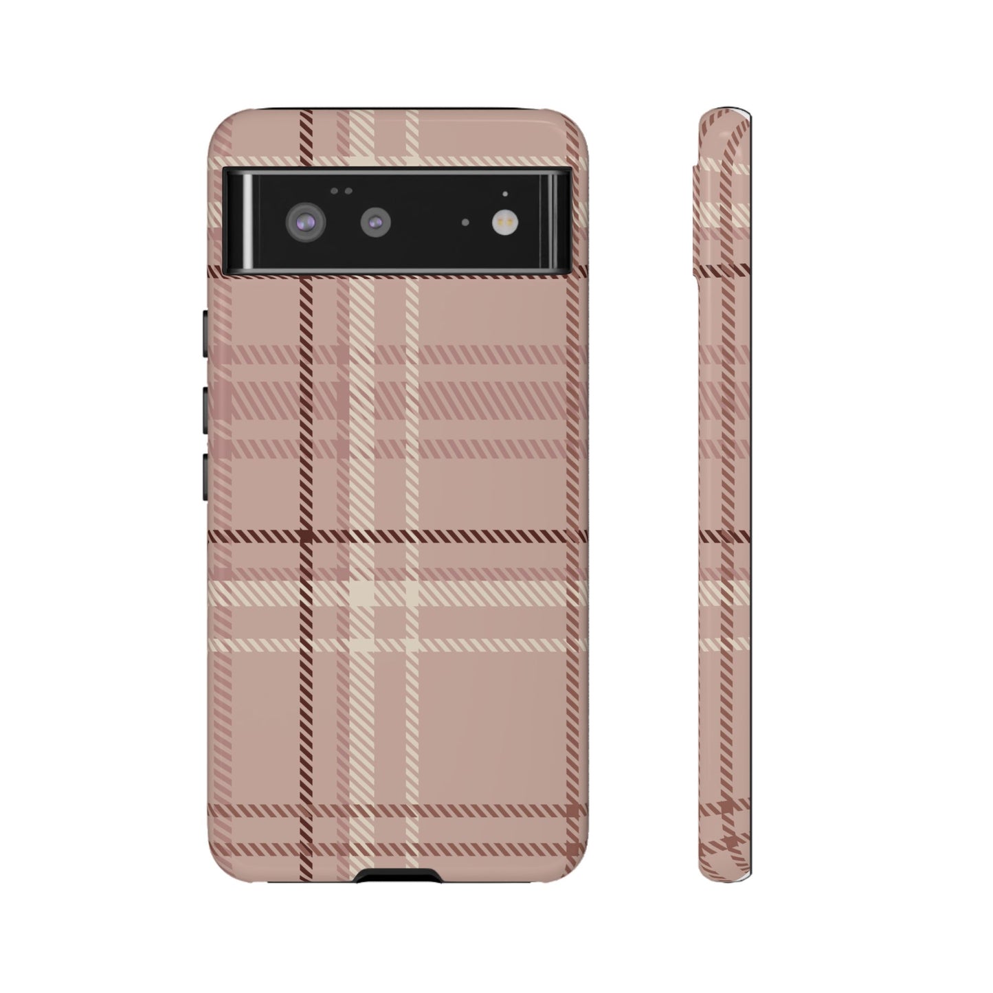 Plaid in Vanilla Iced Latte Google Pixel Case