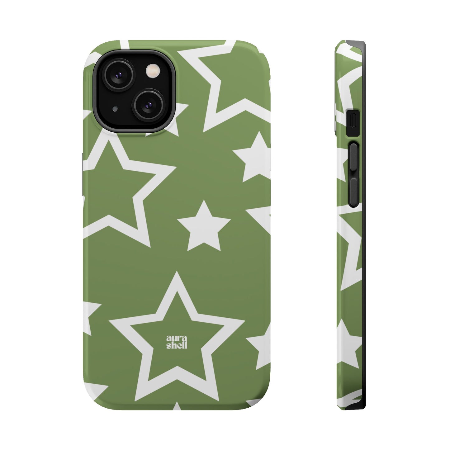 Stars in Matcha iPhone Case - Aura Shell