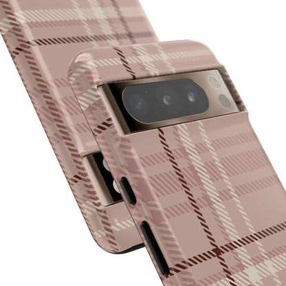 Plaid in Vanilla Iced Latte Google Pixel Case