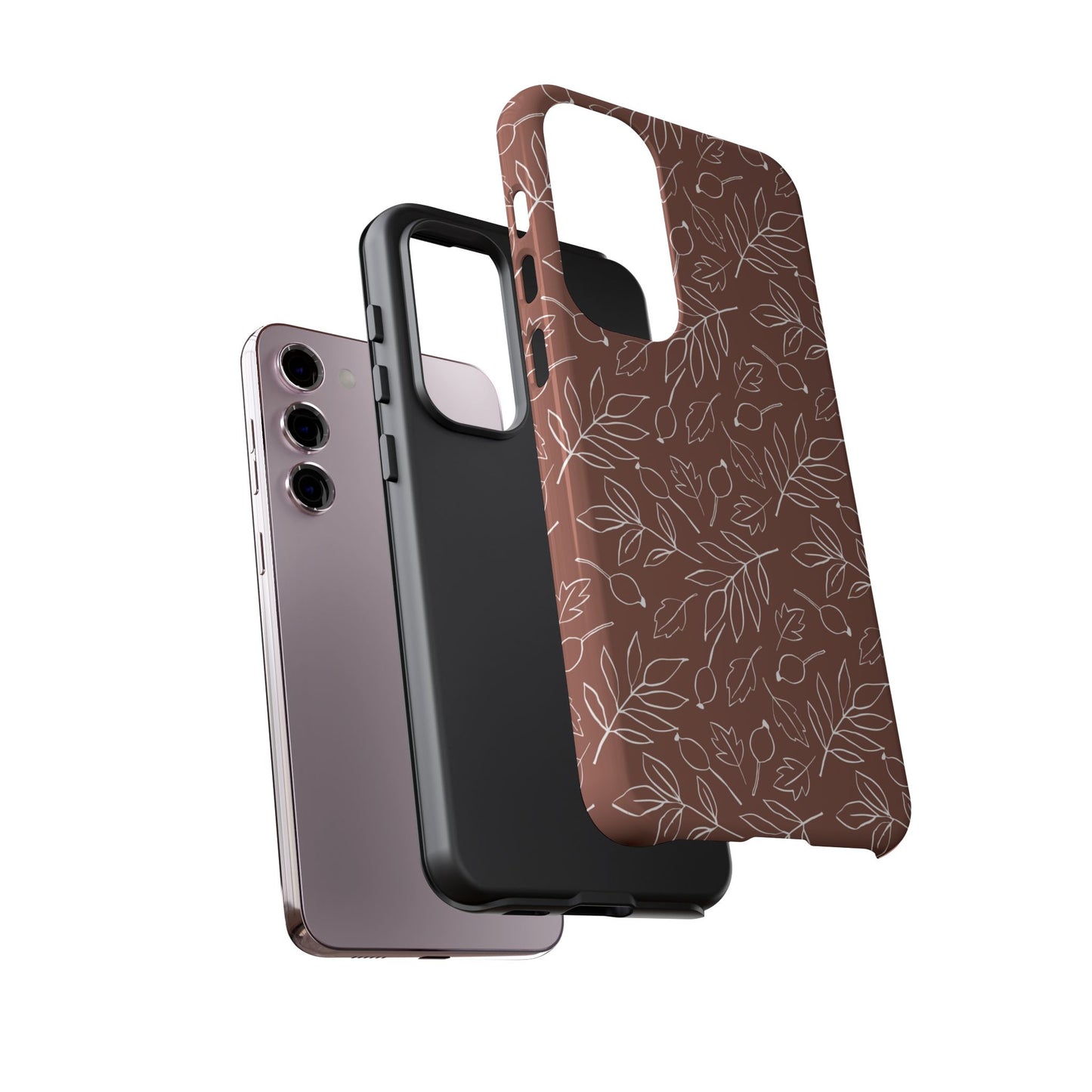 Falling Leaves in Hazelnut Mocha Samsung Galaxy Case