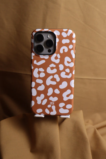 Cheetah Girl in Terracotta iPhone Case - Aura Shell