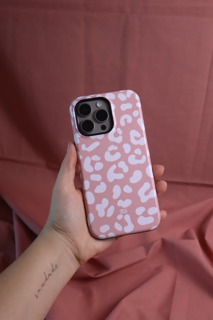 Cheetah Girl in Blush iPhone Case - Aura Shell