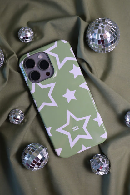 Stars in Matcha iPhone Case - Aura Shell