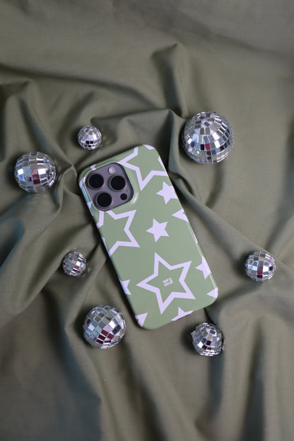 Stars in Matcha iPhone Case - Aura Shell