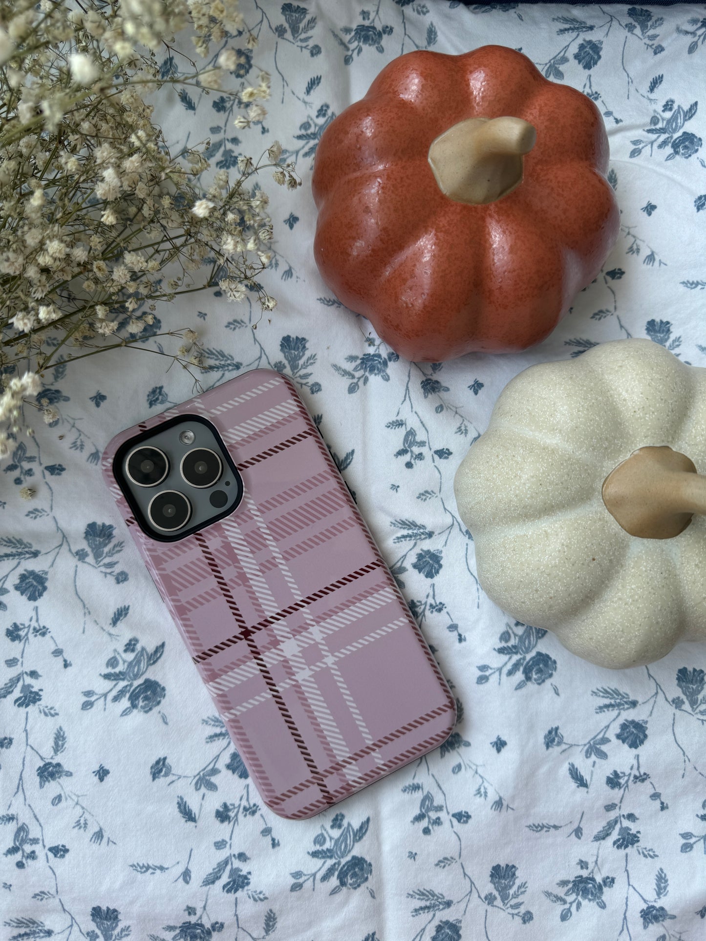 Plaid in Vanilla Iced Latte iPhone Case - Aura Shell