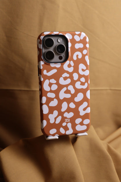 Cheetah Girl in Terracotta iPhone Case - Aura Shell