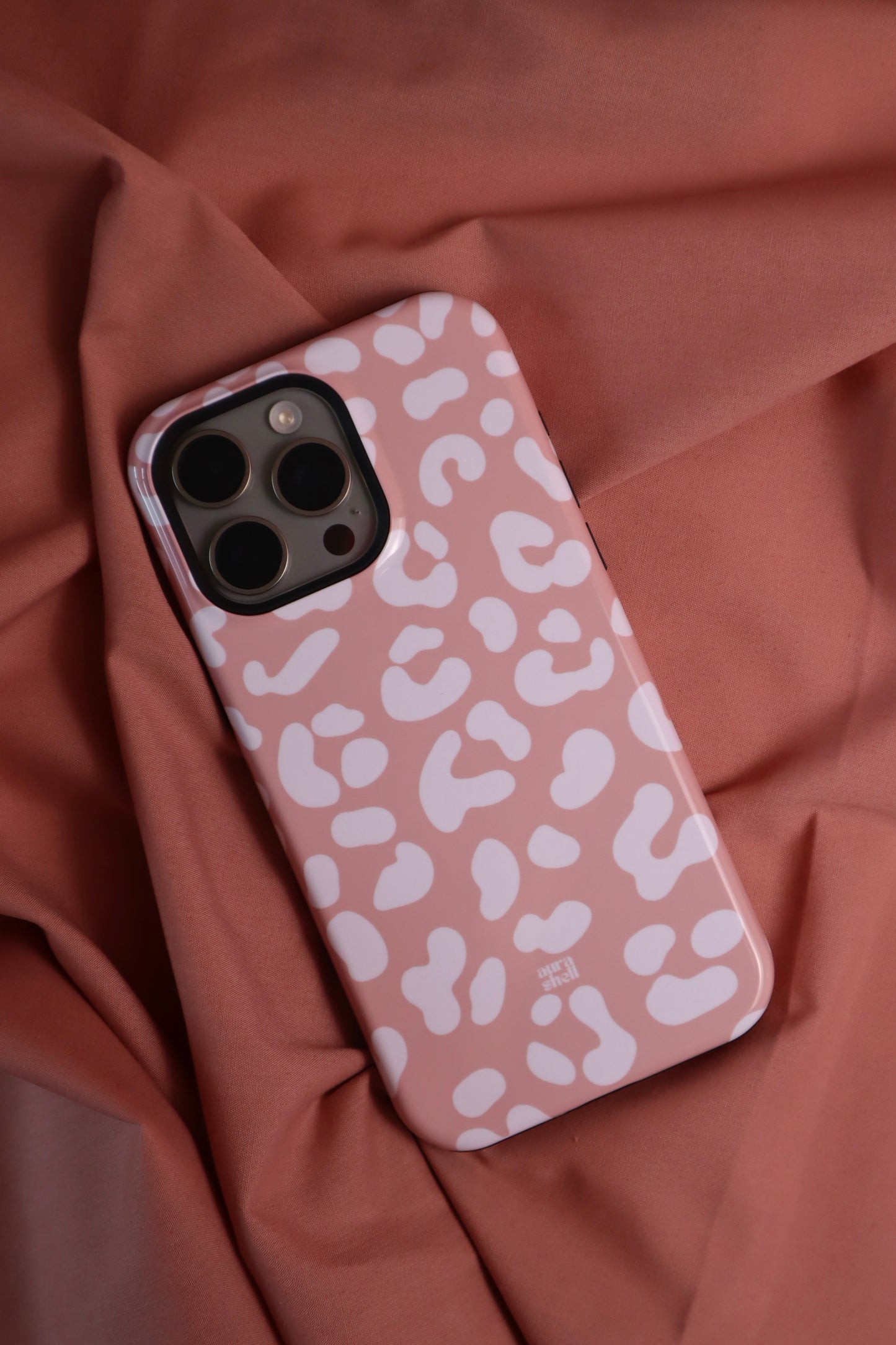 Cheetah Girl in Blush iPhone Case - Aura Shell