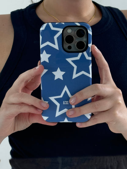 Stars in Denim iPhone Case - Aura Shell