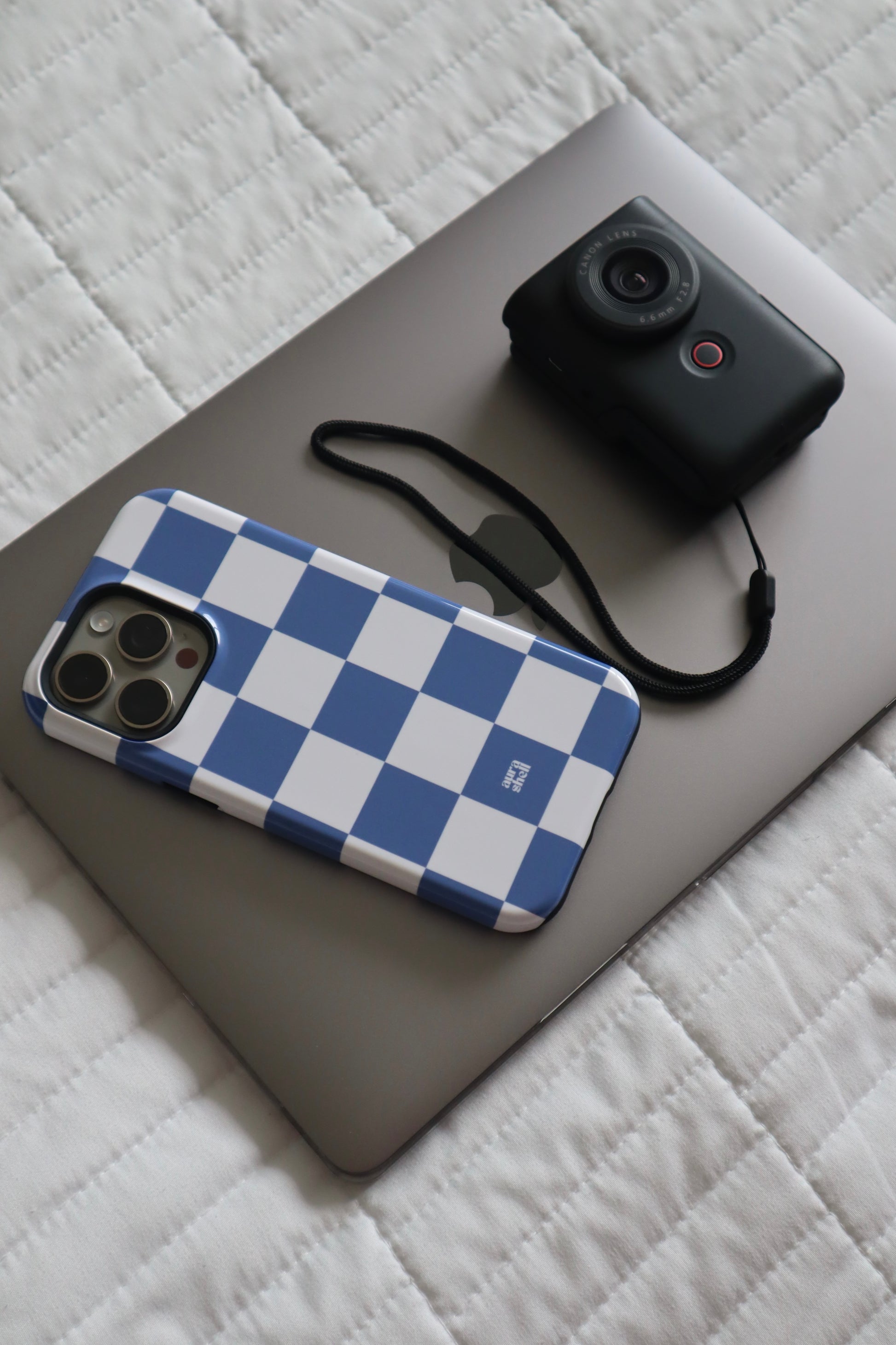 Checkers in Denim iPhone Case - Aura Shell