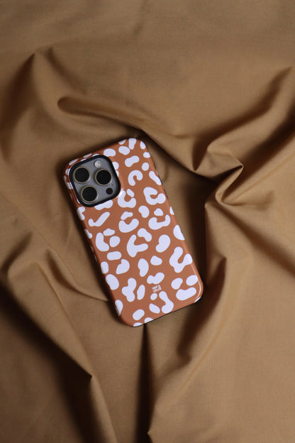 Cheetah Girl in Terracotta iPhone Case - Aura Shell