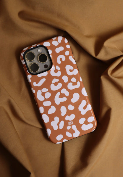 Cheetah Girl in Terracotta iPhone Case - Aura Shell