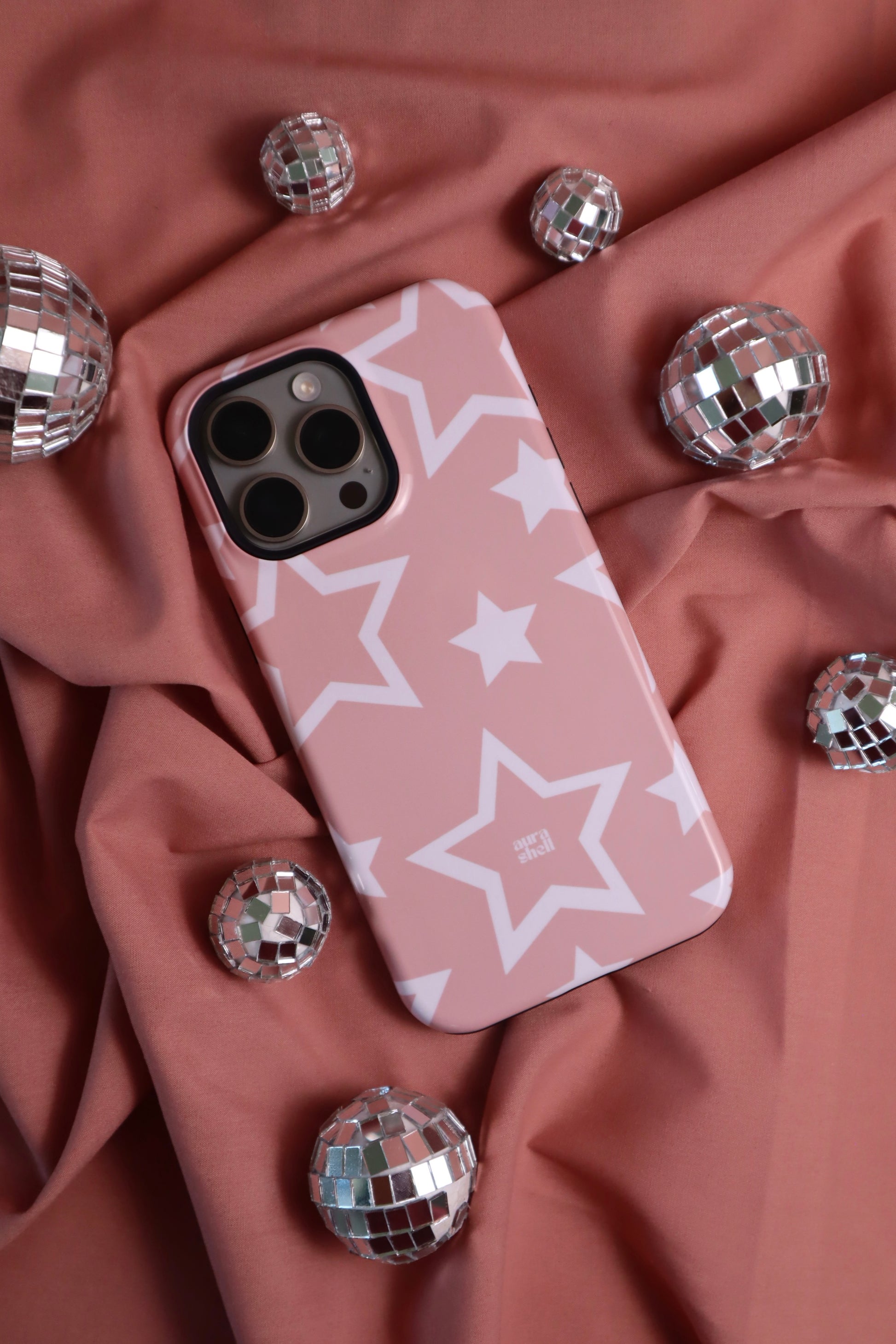 Stars in Blush iPhone Case - Aura Shell