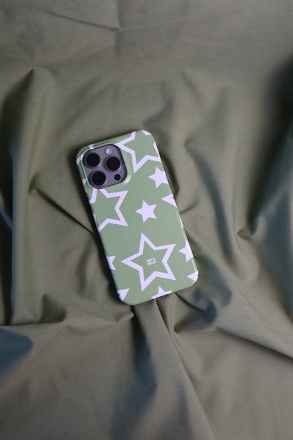 Stars in Matcha iPhone Case - Aura Shell