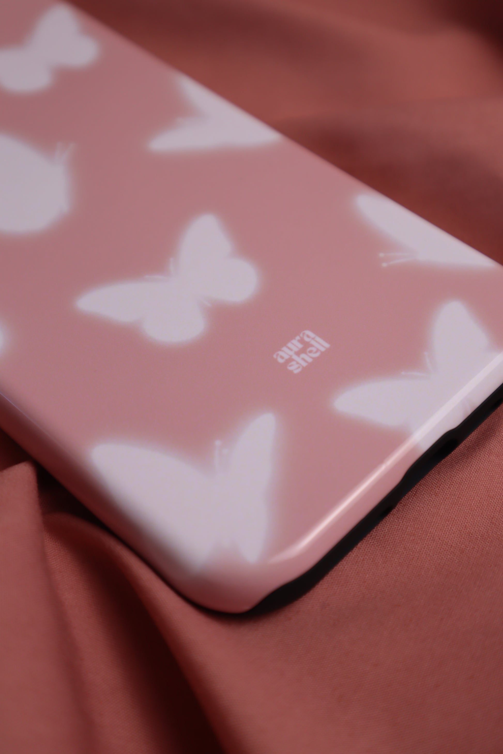 Butterflies in Blush iPhone Case - Aura Shell